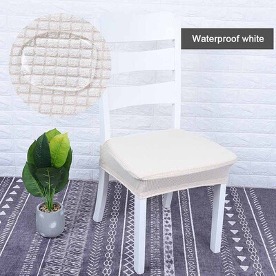 

Modern Office Kitchen Spandex Elastic Chair Cover Solid Color Seat Protector Stretch Case Durable Anti-dirty Chair Seat Cover