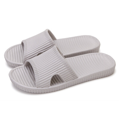 

[Jingdong supermarket] Puxi (POSIEO) bathroom slippers light soft floor home non-slip cool slippers men 0317 gray 43-44