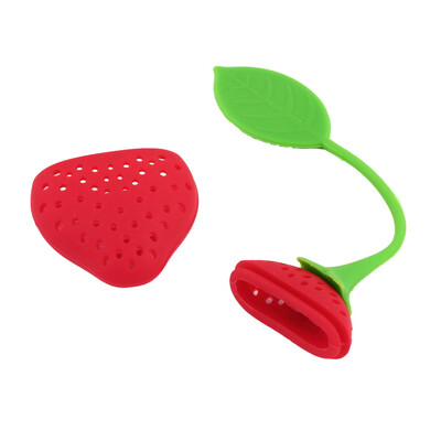 

Новые фрукты Клубника Форма силиконовая Чай Infuser Сито Травяные специи листьев