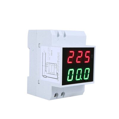 

Digital Din-Rail LED Voltage Ammeter Current Meter Voltmeter AC80-300V 02-999A Dual Display