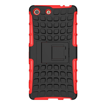 

Fivice Sony M5 Case TPU anti-fall tire pattern back clip bracket phone case