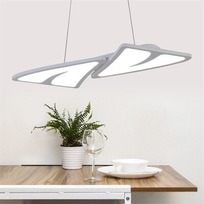 

Baycheer HL487482 High Style Anti Glare 3150"Lx118"W 2 Light 44W LED Pendant Lighting in Warm Light
