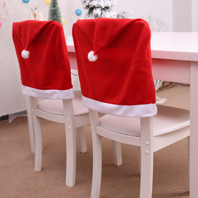 

Decorative Christmas Hat Style Chair Back Seat Cover 1PCS