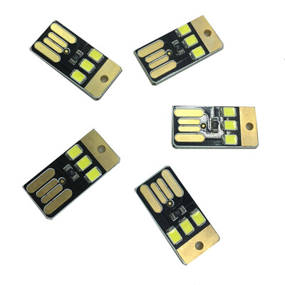 

5PCS 05W White USB Mini Lamp Night Light 3LEDS DC5V 2835 SMD 85LM USB LED Bulbs for Laptop