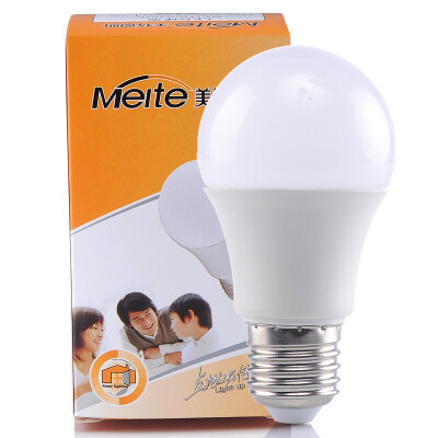 

Jingdong Supermarket] Meite LEDite Aluminum Foam E27 Big Screw Bulb 5W Yellow Light 3000K MT-Q305D