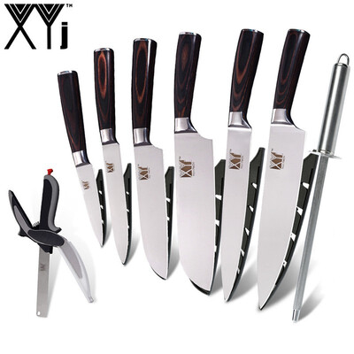 

XYj 35" 5" 7" 8" inch Stainless Steel Kitchen Knives Cooking Tools Kitchen Scissor Sharpener Bar