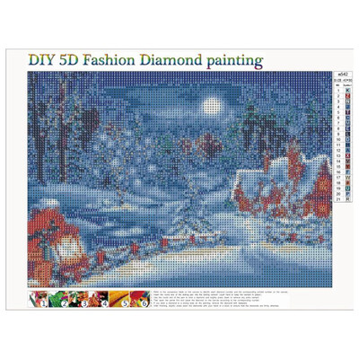 

UpperX 5D Regular hexahedron diamond painting home decoration stickers tool set craft set Christmas snow decoration painting