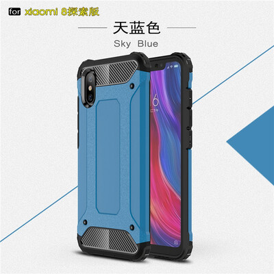 

Fivice Xiaomi MI 8 pro case Luxury Silicone Diamond Armor PC Hard Shell Phone Case