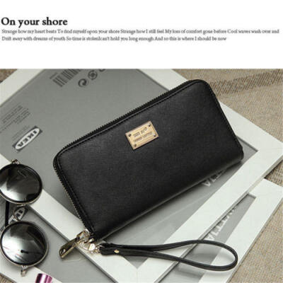 

UK Women butterfly PU Leather Long Purse Wallet Clutch Zip Bag Card Holder PR