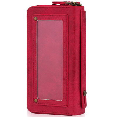 

New iPhoneX Mobile Phone Holster 2in1 Multi-function Card Flip Wallet Shell Red