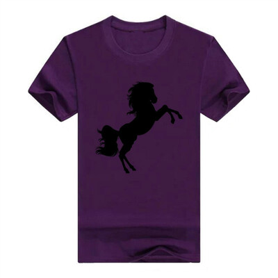 

Black Stallion Horse Silhouette Riding Love T-Shirt