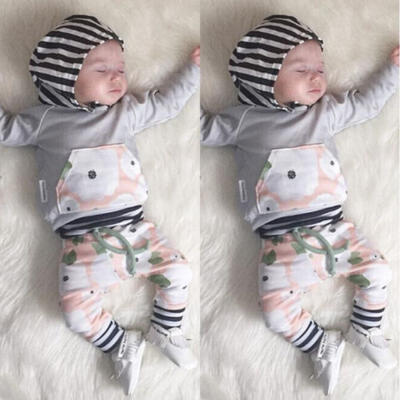 

AU Stock Toddler Kids Baby Boy Girls Outfits Clothes T-shirt TopsPants 2PCS Set
