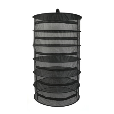 

Hanging Basket 8 Layers with Zipper Folding Dry Rack Herb Drying Net Dryer Bag Mesh For Herbs Flowers Buds Plants