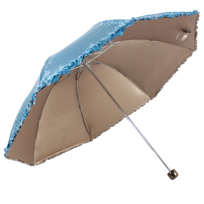 

Paradise Umbrella UPF50 double-sided soft powder bright glue silk screen skirt skirt 30 umbrella umbrella sun umbrella blue gray 30049ELCJ