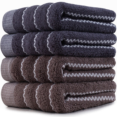 

Jingdong Supermarket] Sanli combed cotton waffle towel 4 pieces installed 34 × 72cm in the thin section of the face wash towel mixed color combination of single separate packaging