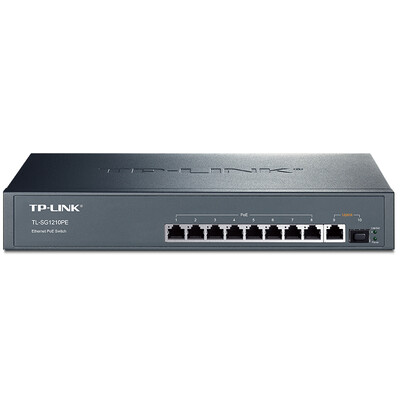 

TP-LINK TL-SG1210PE 8-port Gigabit POE switch 1 Gigabit 1 Gigabit fiber port