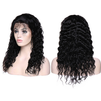 

22 Inches Lace Front Human Hair Wigs Water Wave Straight Virgin Human Hair Wigs With Hair Wigs For Women With Baby Hair