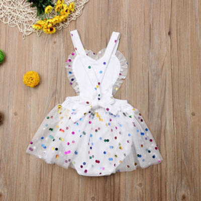 

Infant Baby Girl Polka Dot Romper Clothes Skirt Bodysuit Playsuit Jumpsuit Dress