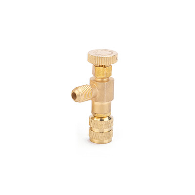 

R22 Refrigerant Charging Valve 14"- 14" Copper Flow Control Valves Copper&Fluorine Safety Valve