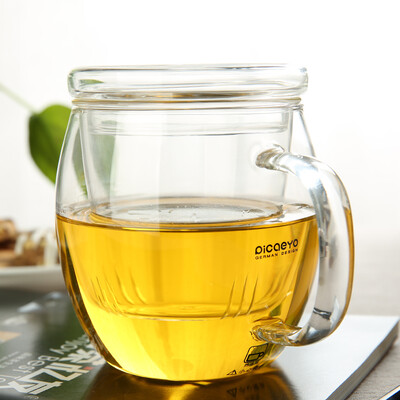 

Jingdong Supermarket Tea Tea Friends Tea Glass Tea Cup Heat-resistant Glass Cup Water Cup Tea Leak Tea Filter Three-piece Cup p-05 Condensation Cup 450ml