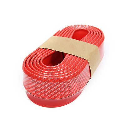 

Universal Car Carbon Fiber Front Bumper Lip Splitter Chin Spoiler Trim Protector Car Accessories Blue