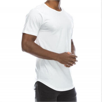 

New Mens O Neck Tops Tee Shirt Slim Fit Short Sleeve Solid Color Casual T-Shirt