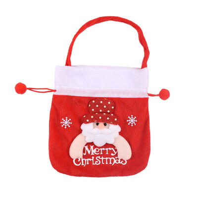 

New&new fine art Christmas apple bag gift bag tote bag Christmas Eve Christmas decorations creative small gift bag scene layout supplies Santa Claus beam