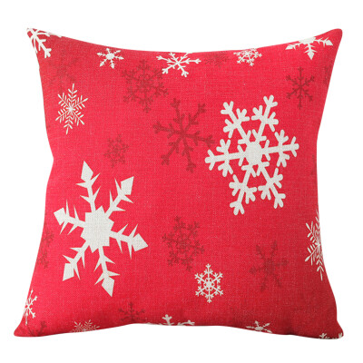 

Christmas Linen Snowflake Pillowcase