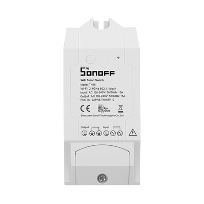 

SONOFF TH16 Temperature Humidity Monitoring WiFi Smart Switch for Smart Home