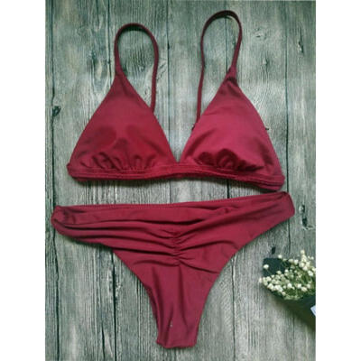 

New Women Bikini Set Push-up Padded Bra Swimsuit Swimwear Triangle Bathing Suit