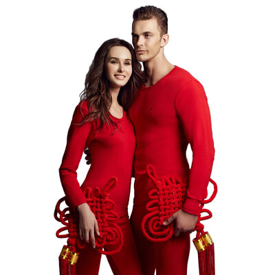 

Playboy Mens Qiuyi Qiuku Warm Set Mens Foundation Thin Cotton Underwear Cotton Sweater This Years Day Red L