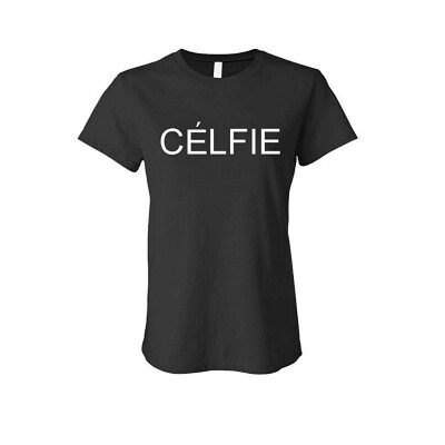 

The Goozler Celfie - Selfie Joke Funny Camera Photo - Ladies Cotton T-Shirt