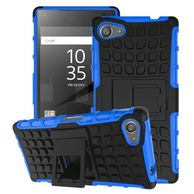 

Fivice Sony Z5 MiniZ5 Compact Case TPU anti-fall tire pattern back clip bracket phone case