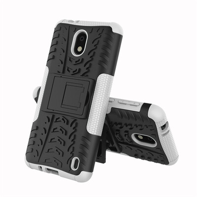 

Fivice Nokia 2 Case TPU anti-fall tire pattern back clip bracket phone case