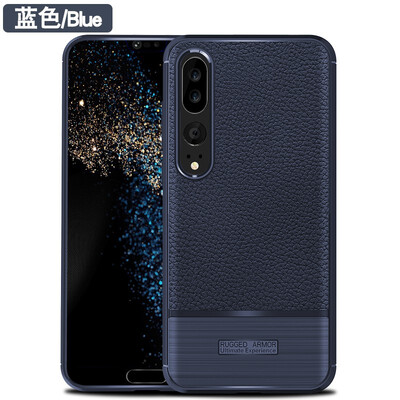 

Fivice HUAWEI P20 PRO case luxury silicone anti-fall lychee protective cover
