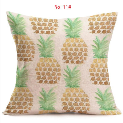 

Cushion cover complete picture of pineapple linen pillow cover geometry square decorative pillows