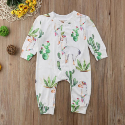 

Newborn Infant Baby Boy Girl Cotton Romper Jumpsuit Bodysuit Kids Clothes Outfit