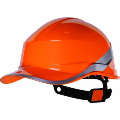 

Delta Plus DIAMOND V UP Safety Helmet Hi Vis Builders Hard Hat with Chin Strap