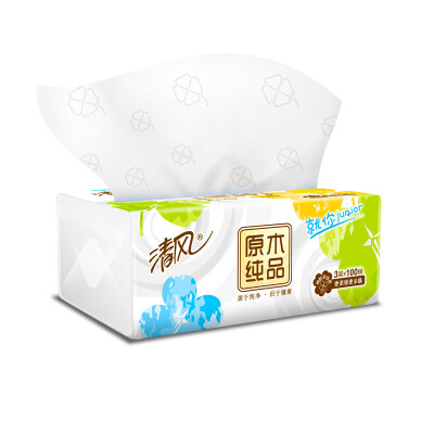 

Breeze APP Paper Harness Junior on your four-leaf clover 3 layers 100 pumping soft 1 pack face towel paper towel