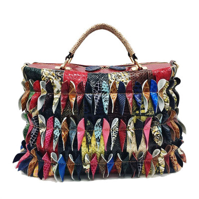 

Mixed Colors Messenger Bag Women shoulder Bags For Women Luxury Handbags Female Designer Female Ladies Splice Genuine Leather