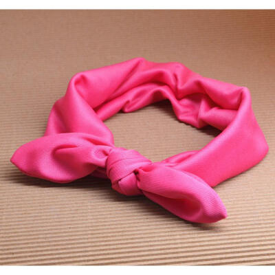 

Fashion Colorful Baby Girls Lovely Hair Bow Tie Bands NewBorn Ribbon Headbands