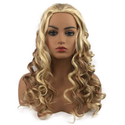 

StrongBeauty Long Wavy Blonde Brown Ombre Synthetic Wigs