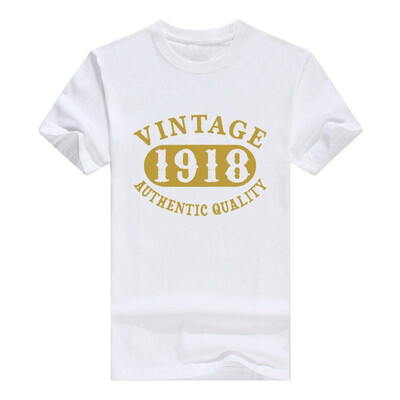

100 Years Old 100th B-Day Birthday Vintage Gift 1918 Mens T-Shirt