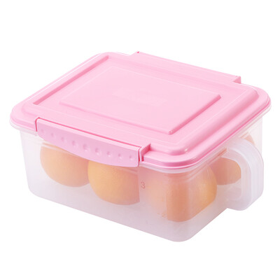 

Aisi ARSTO refrigerator storage box finishing box kitchen plastic sealed fresh box storage box fruit&vegetable cereals quality preservation fresh pink 45L single loaded 5310