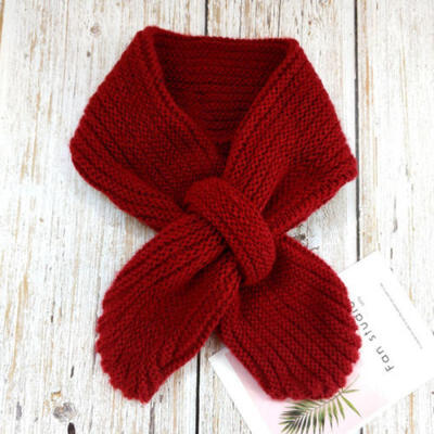 

Kids Cute Scarf Autumn Winter Soft Warm Cross Scarf Shawl Scarves Neckerchief
