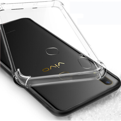 

For Vivo V9 Anti knock shockproof Soft Clear Cover For Vivo V9 Youth Y85 Transparent TPU Silicone Skin Protection Phone Bag Case