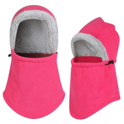 

Unisex Polar Fleece Hood Hat Beanie Ski Snow Cap Snood Scarf Warmer Thermal