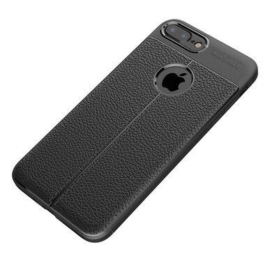 

Fivice iphone 8 plus case Luxury leather TPU silicone anti-fall soft shell phone case