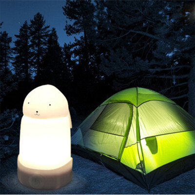 

BRELONG Silicone rabbit night light Touch sensitive children\s table lamp USB charging