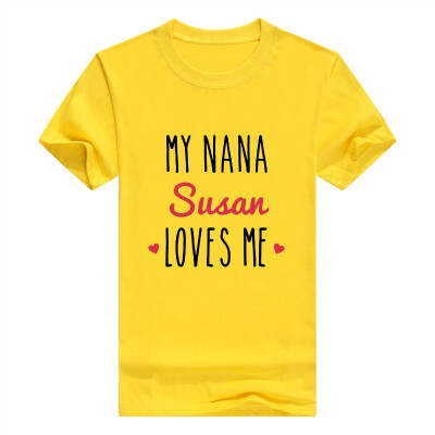 

Baby Gifts For All Personalized Grandma Gift My Nana Loves Me Infant T-Shirt